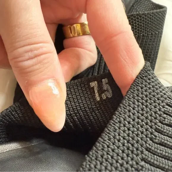 Everlane Glove Mule ReKnit Black Square Toe Block Heel Size 7.5 Sustainable Shoe - Picture 7 of 8